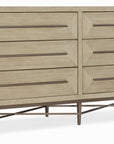 Cascade - 6-Drawer Dresser - Light Brown