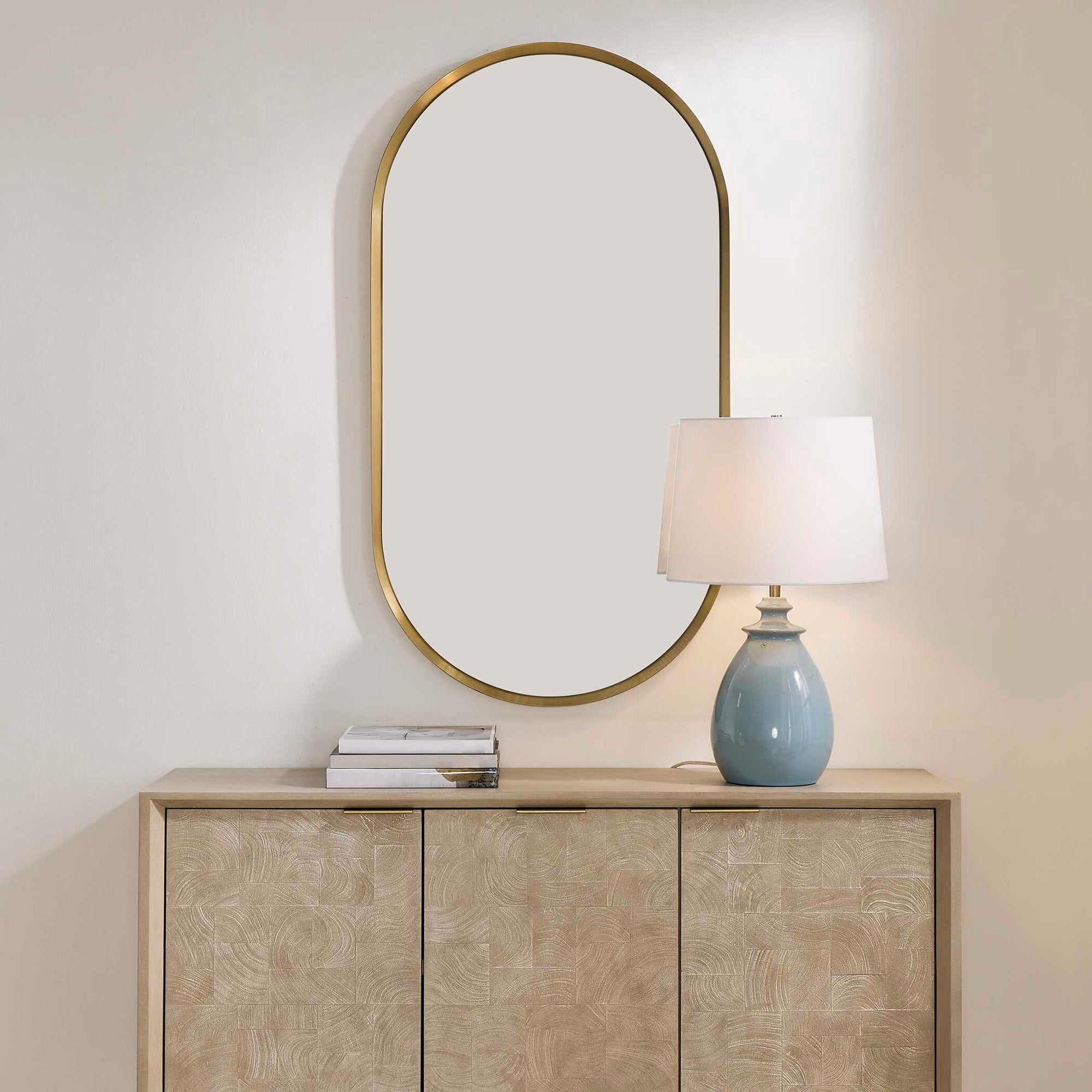 Torrado - Oval Mirror - Brass
