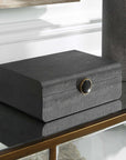 Lalique - Shagreen Box - Black
