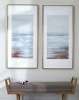 Coastline - Framed Prints (Set of 2) - Light Brown
