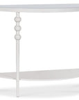 Melange - On The Bright Side Demilune Console - White