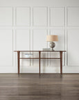 Commerce And Market - Skinny Console Table - Dark Brown