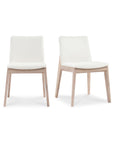Deco - Oak Dining Chair (Set of 2) - Cream White
