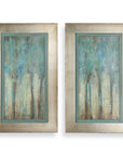 Whispering Wind - Framed Art (Set of 2) - Blue