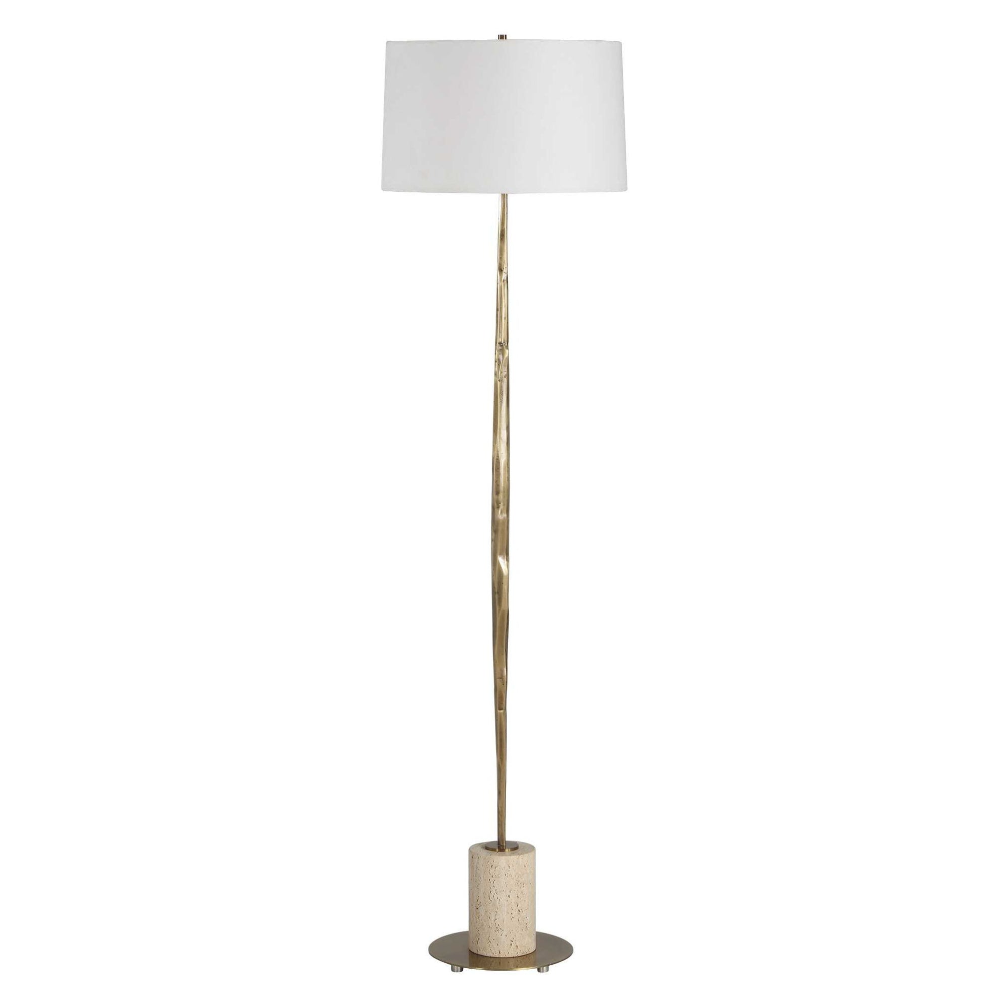 Halen - Brass Floor Lamp - Brass,Gold
