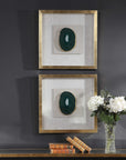 Keeva - Agate Stone Shadow Box - Gold