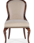 Charleston - Upholstered Side Chair (Set of 2) - Dark Brown