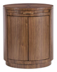 Eleana - Round Nightstand - Medium Wood