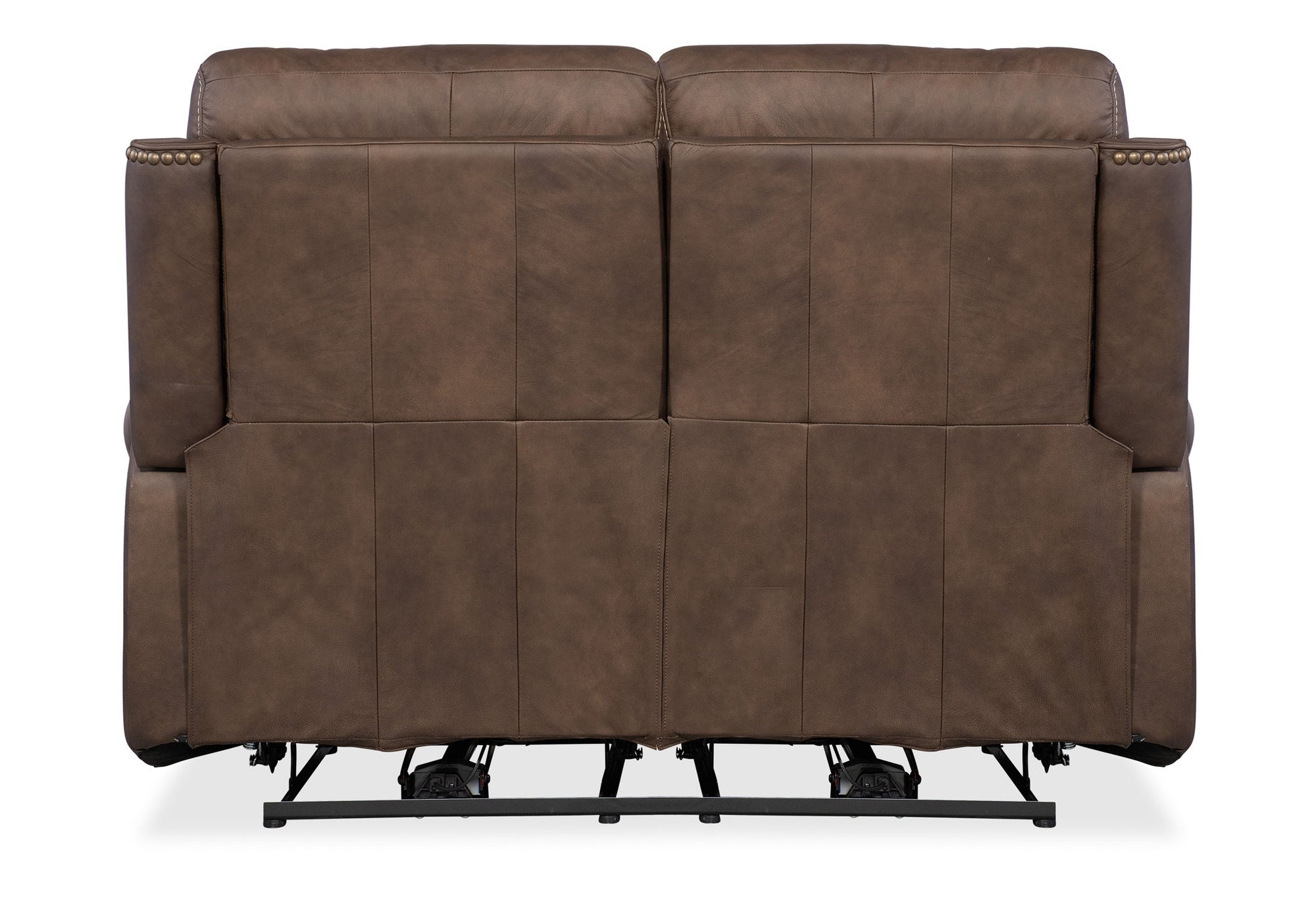 MS - Duncan Power Loveseat With Power Headrest &amp; Lumbar - Dark Brown