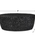 Rivington - Outdoor Pebble Coffee Table - Black