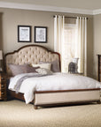 Leesburg - Upholstered Bed With Wood Rails