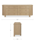 Loren - 6 Drawer Dresser - Natural