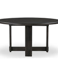 Glenn - Round Dining Table - Dark Brown