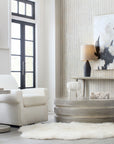 Melange - Guilded Accent Table - Pearl Silver