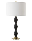 Threefold - Black Stone Table Lamp