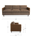 Teller - Sofa - Brown