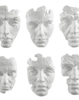 Self-Portrait - Mask Wall Decor (Set of 6) - White