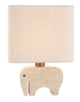 Tusk - Travertine Accent Lamp - Beige