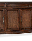 Charleston - Four Door-Three Drawer Buffet - Dark Brown