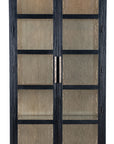 Linville Falls - Shou Sugi Ban Curio Cabinet - Black
