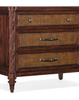 Charleston - Three-Drawer Traditional Nightstand - Dark Brown