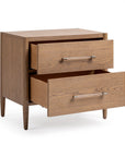 Alisen - 2 Drawer Nightstand - Napa Grove