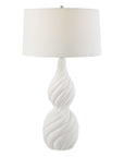Twisted Swirl - Table Lamp - White