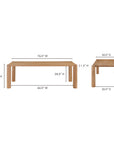 Post - Small Dining Table - Oak Natural