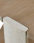 Maulet - Round Coffee Table - Off-White / Oak