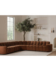 Roman - L-Shaped Sectional - Rust