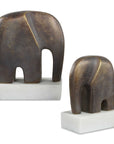 Timeless Tusk - Sculptures (Set of 2) - Bronze Bronze