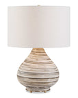 Azura - Horizontal Line Table Lamp - Brown / Gray / White