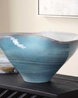 Blue Crest - Ceramic Bowl - Blue