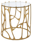 Ritual - Round Gold Side Table