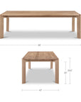Daifuku - Large Dining Table - Brushed Oak / Natural