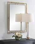 It's All Connected - Rectangle Brass Mirror