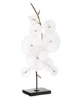 Glass - Garden Table Sculpture - Gold / White