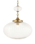 Bellaire - 1 Light Glass Shade Pendant - Gold