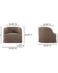 Maren - Swivel Chair - Dark Brown