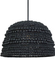 Persephone - Bead 1 Light Pendant - Black