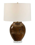 Rye - Glazed Table Lamp - Brown