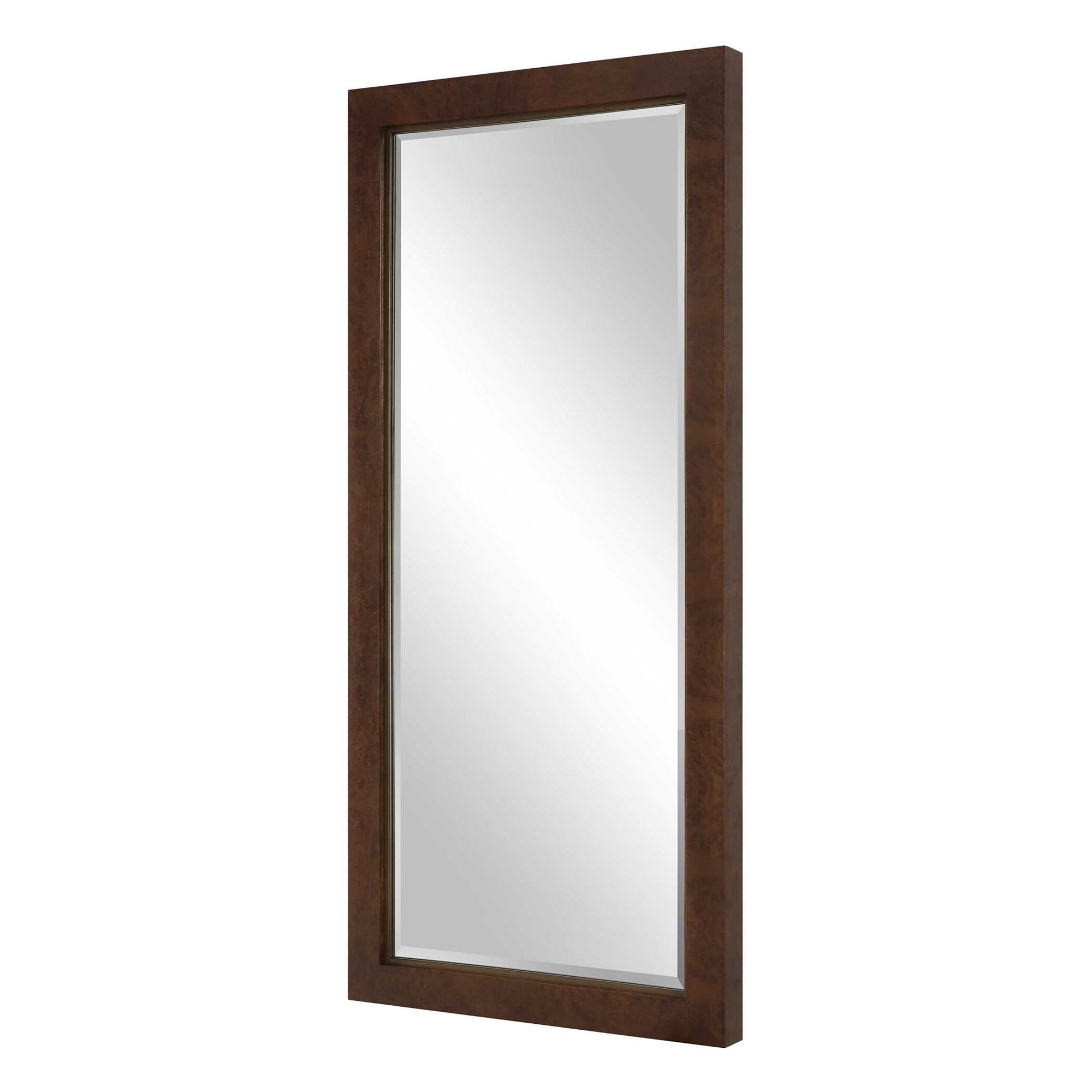Durant - Tall Wood Mirror - Brown