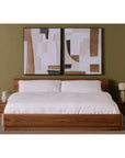 Round Off - King Bed - Natural Walnut