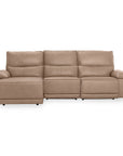 Branford - Power Recliner Sectional With LAF Chaise - Camel