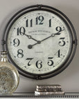 Nakul - Industrial Wall Clock - Pearl Silver