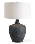 Graphite - Ribbed Table Lamp - Black