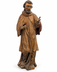 Hand-Carved Wooden St. Francis Statue
