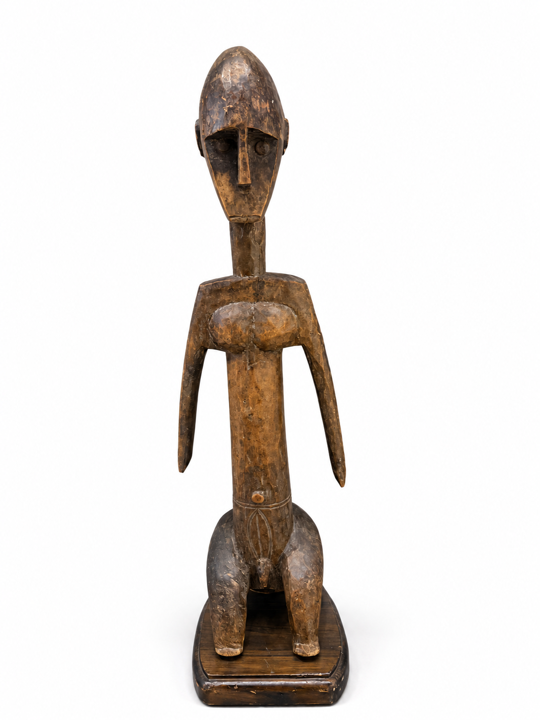 Bambara Carved Wooden Statue, Mali