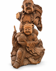 Hand-Carved Wooden Harvest Festival Statue