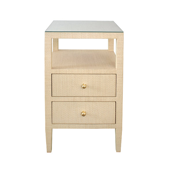 Two Drawer Side Table